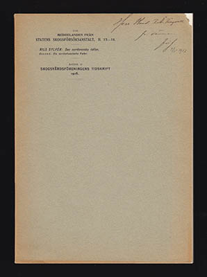 Nils Sylvén : Den nordsvenska tallen