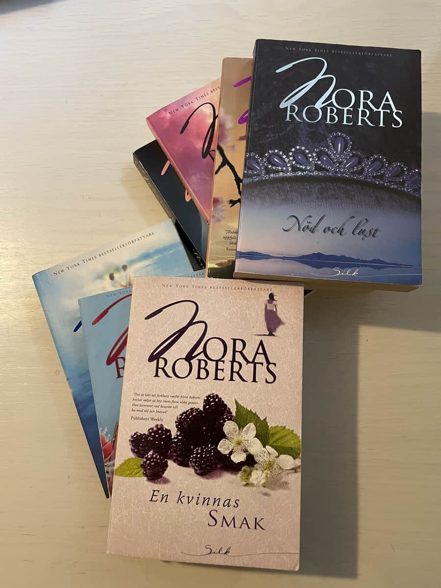 Nora Roberts : Nora Roberts x 7 Harlequin - Skuggor och ljus - När vinden vänder - Kärlekens språk - Nöd och lust - Över havet - Den perfekta dagen - En kvinnas smak