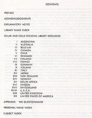 Nora T. Corley : Polar and cold regions library resources