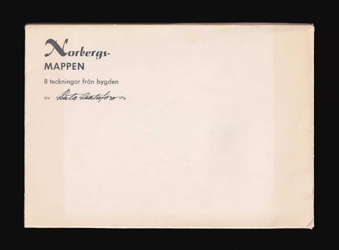 Norbergs-Mappen. 8 teckningar från bygden av Gösta Gustafsson