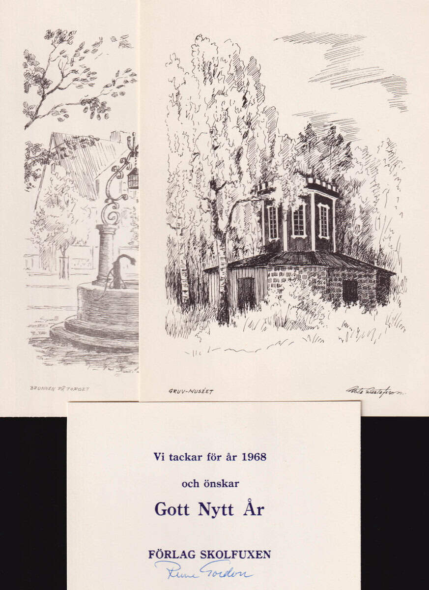 Norbergs-Mappen. 8 teckningar från bygden av Gösta Gustafsson