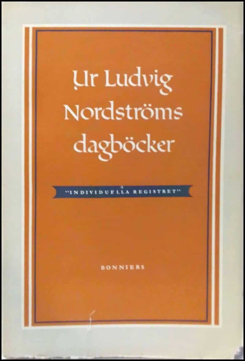 Nordström, Ludvig ; Bonnier, Tor (Urval) : Ur Ludvig Nordströms dagböcker