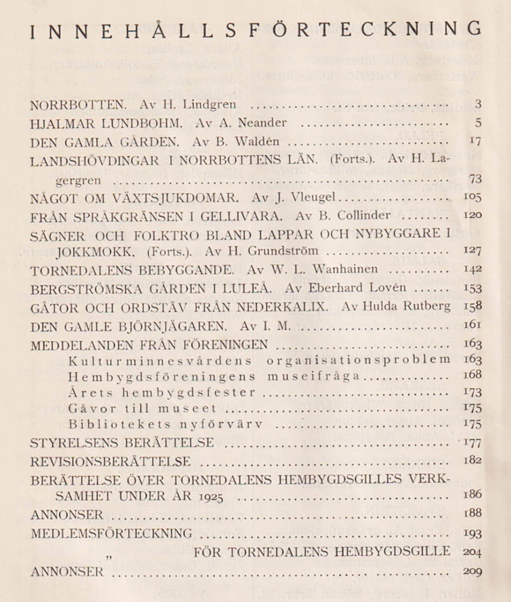 Norrbotten. Norrbottens Läns Hembygdsförenings Tidsskrift. Häfte 5 1926