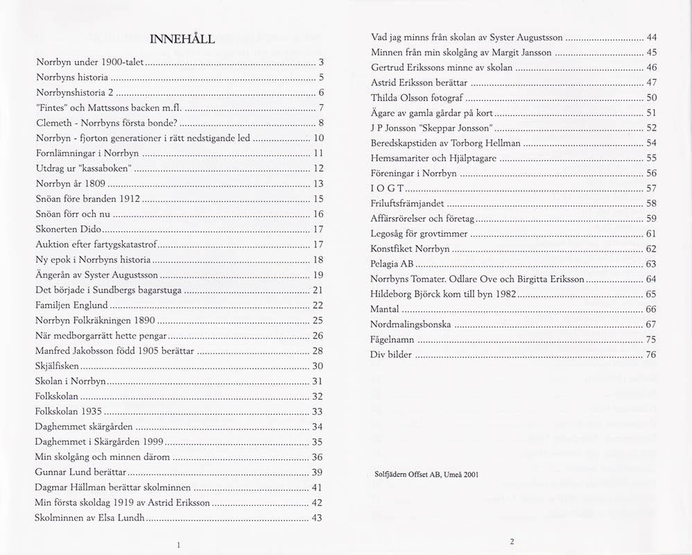 Norrbyn under 1900-talet