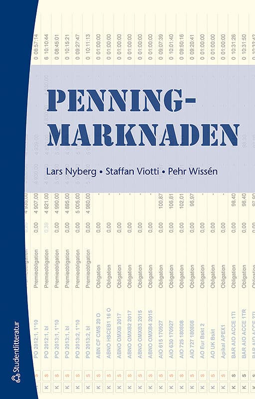 Nyberg, Lars ; Viotti, Staffan ; Wissén, Pehr : Penningmarknaden