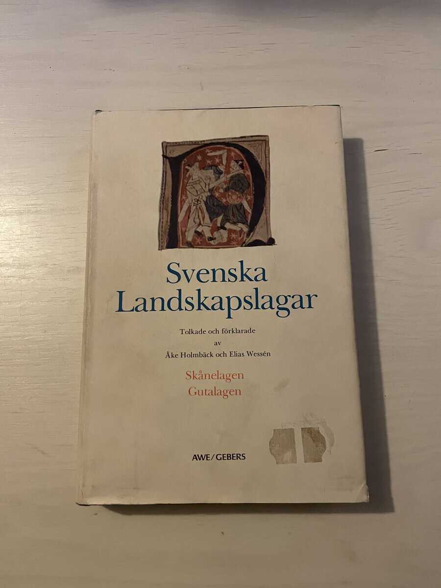 Ohlmarks, Åke; Wessén, Elias : Svenska landskapslagar