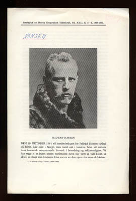 Olaf Holtedahl : Fridtjof Nansen