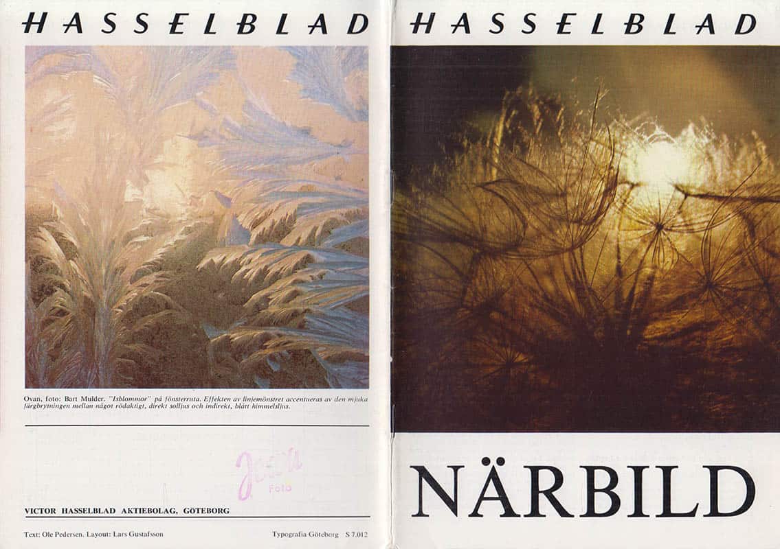 Ole Pedersen : Närbild. Utgiven av Victor Hasselblad AB, Göteborg