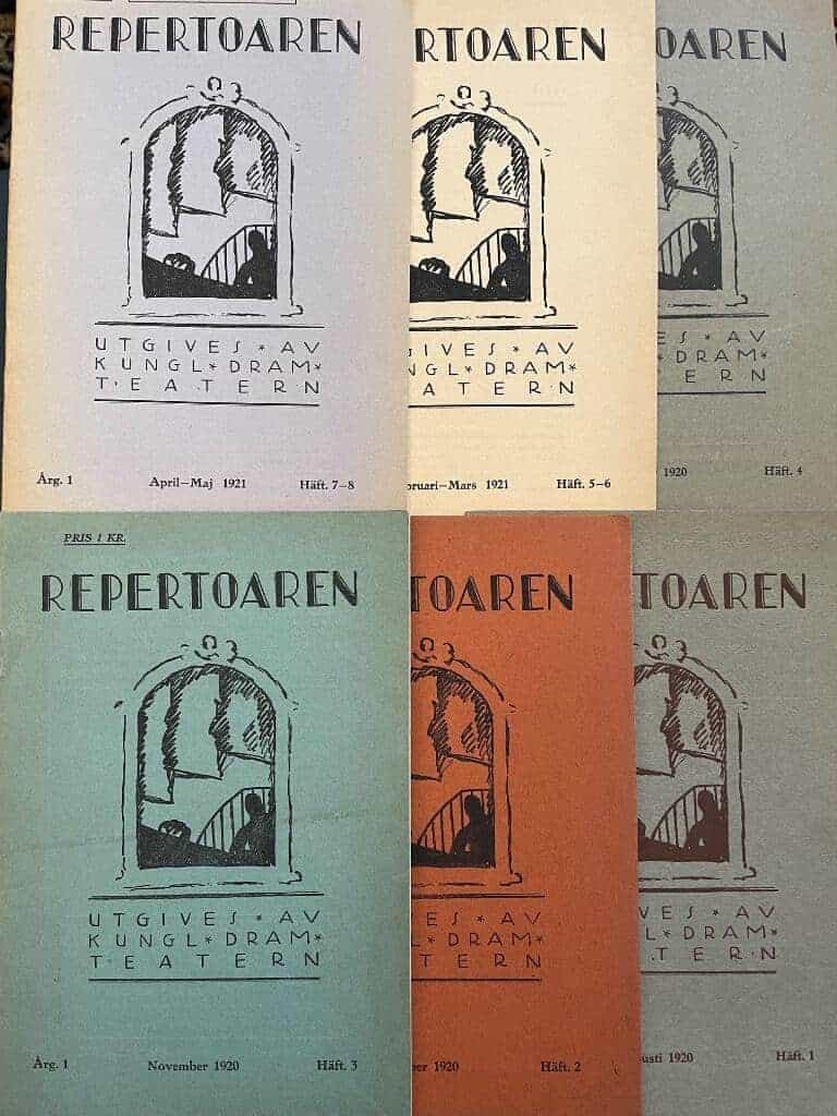 Olof Molander : Repertoaren Årg 1 Häfte 1-8