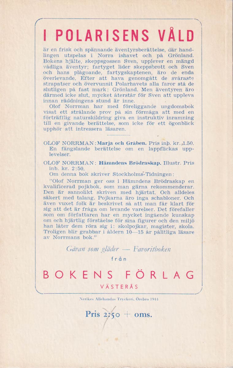Olof Norrman : I polarisens våld