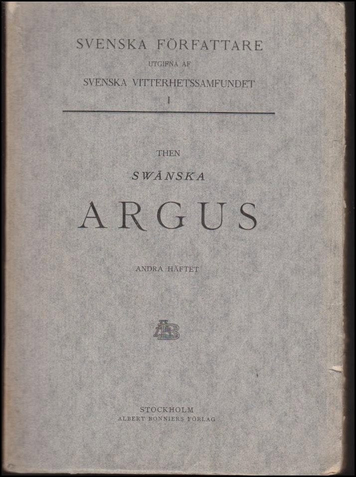 Olof von Dalin : Then swänska Argus
