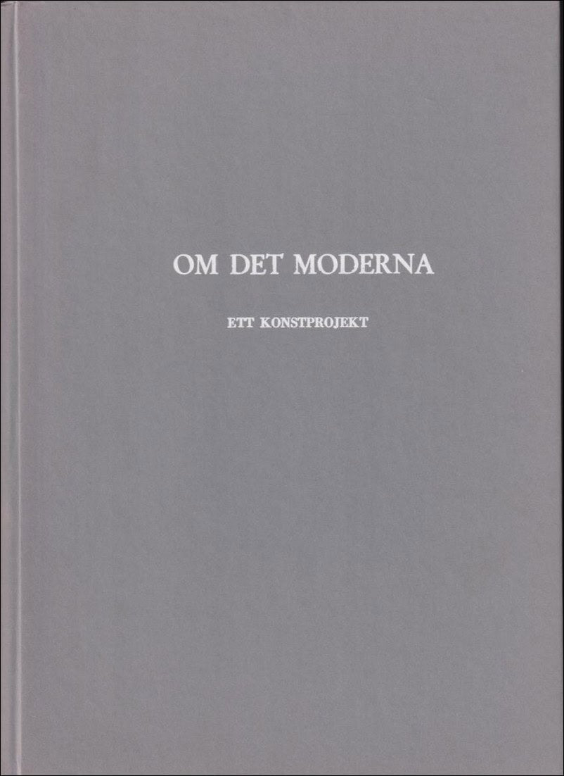 Om det moderna