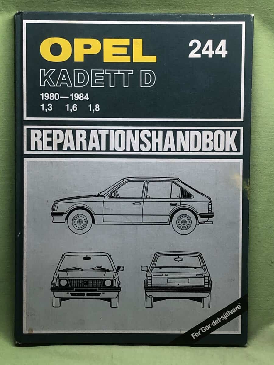 Opel Kadett D 1980-1984 - repartionshandbok nr 244
