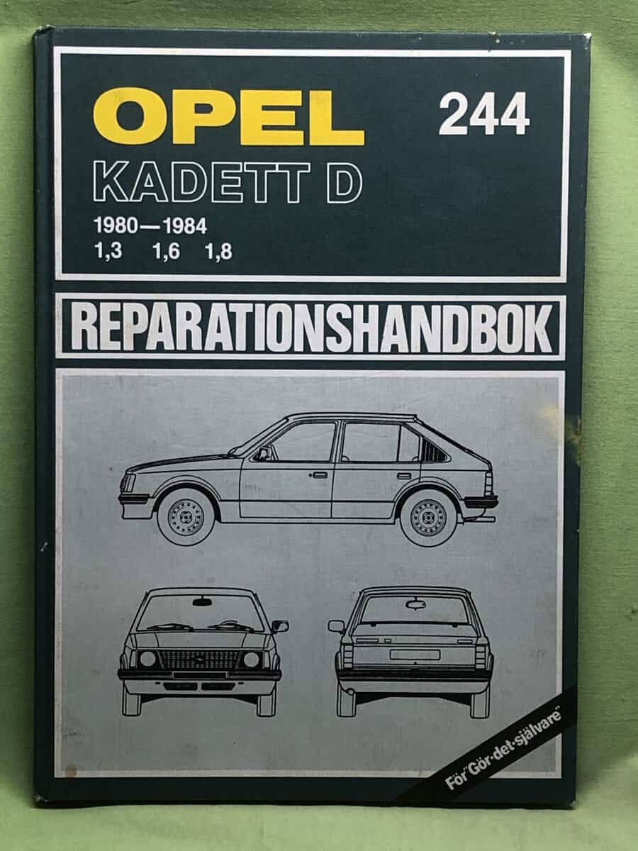 Opel Kadett D 1980-1984 - repartionshandbok nr 244