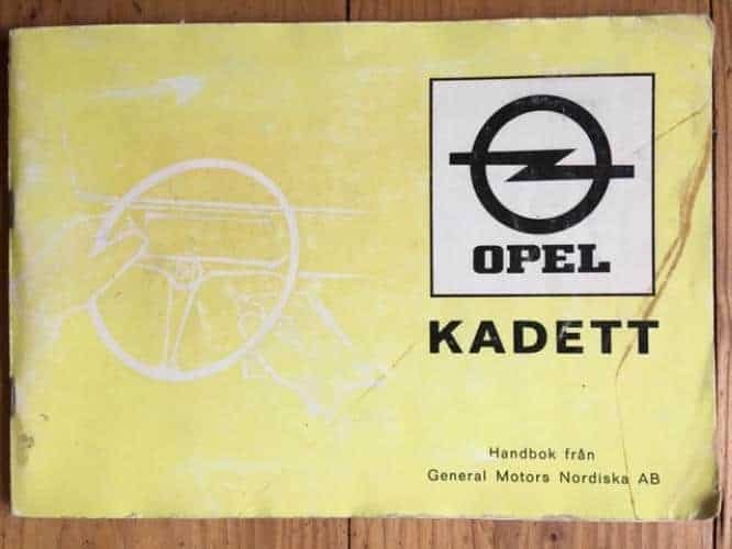 Opel Kadett Handbok