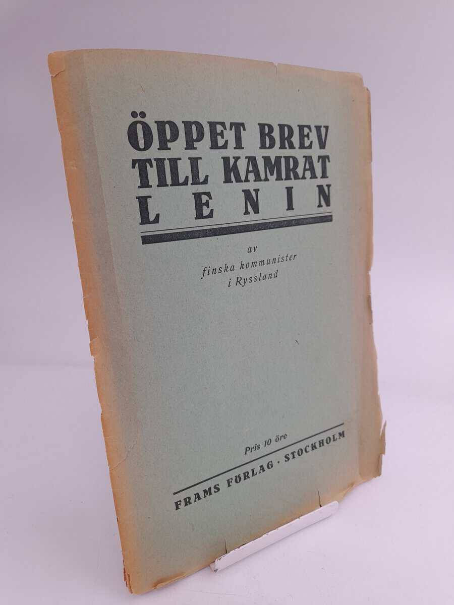 Öppet Brev till kamrat Lenin