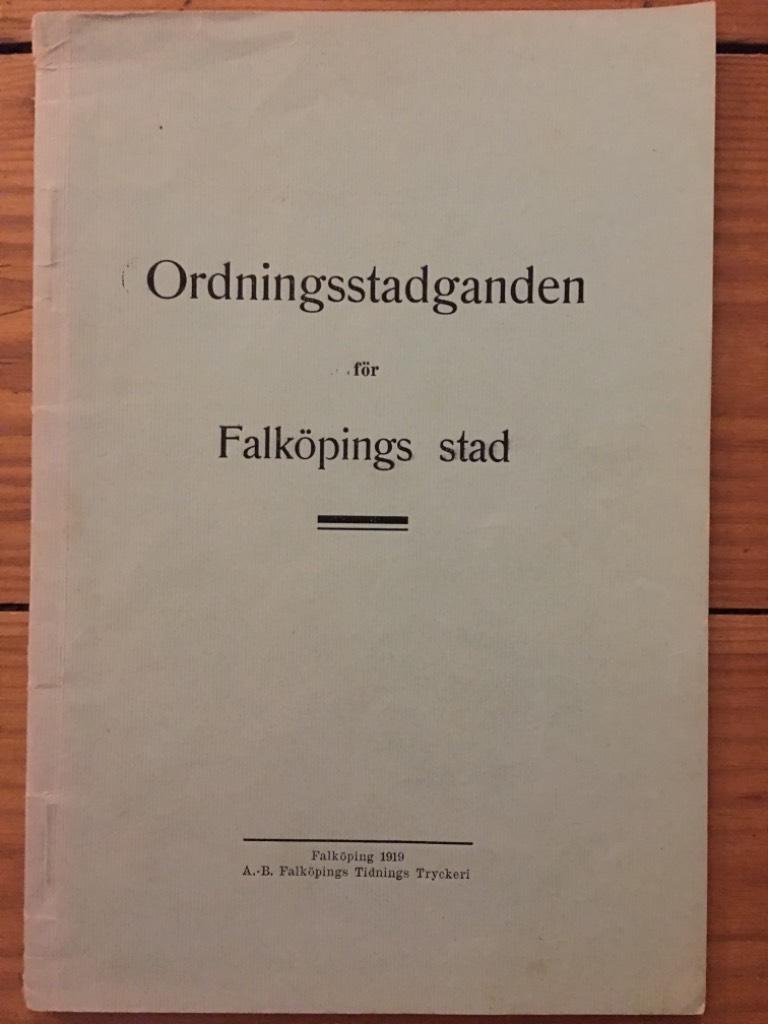 Ordningsstadganden för Falköpings stad
