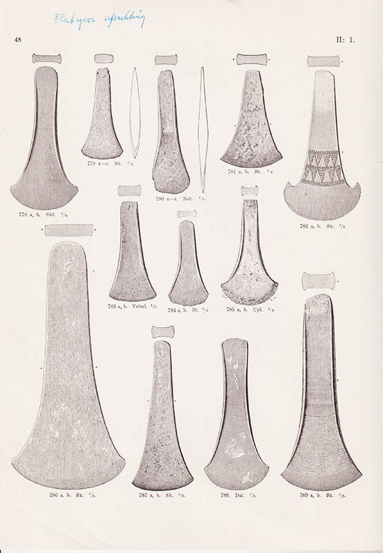 Oscar Montelius : Minnen från vår forntid. Avsnitt II. Bronsåldern