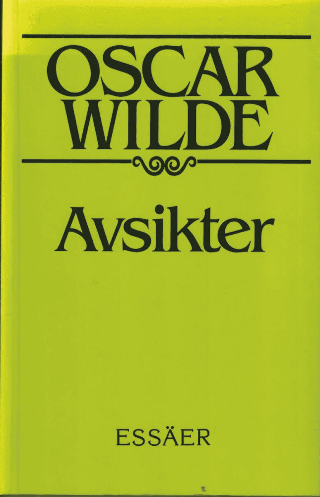 Oscar Wilde : Avsikter