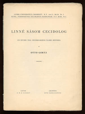 Otto Gertz : Linné såsom cecidolog