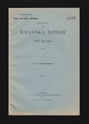 Otto Gertz : Några lappländska zoocecidier