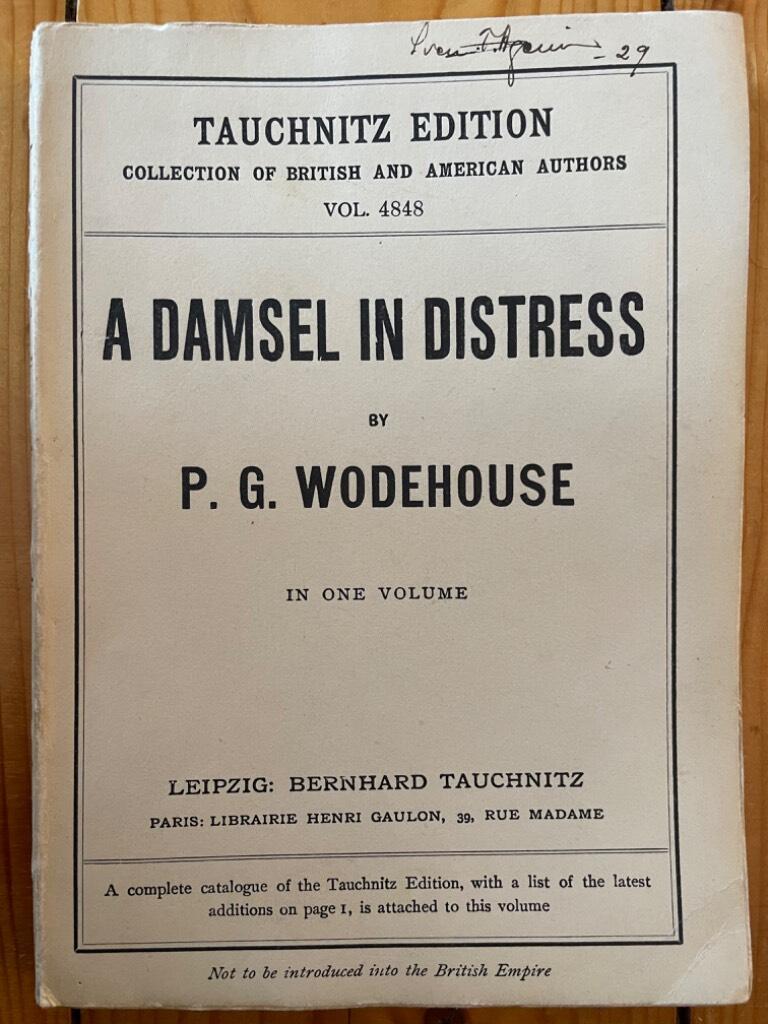 P. G. Wodehouse : A damsel in distress