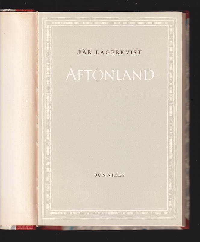 Pär Lagerkvist : Aftonland