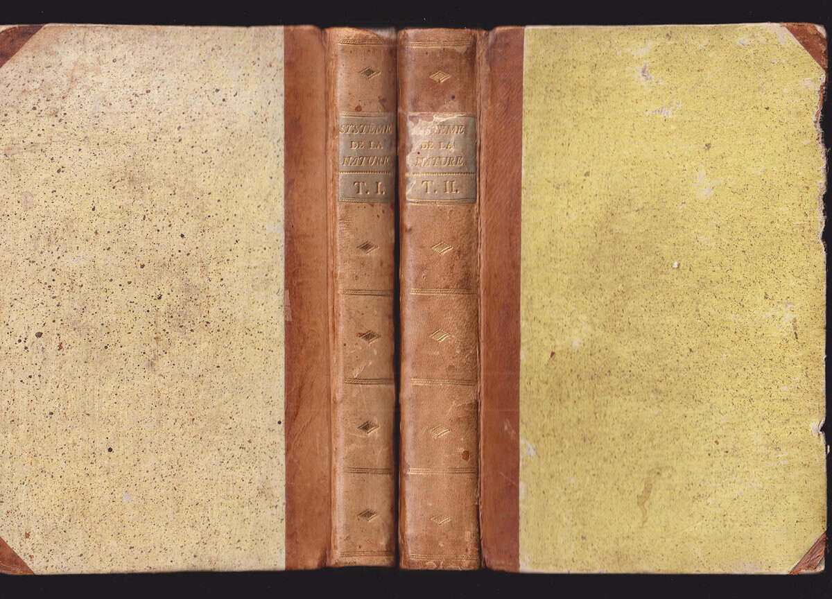 Paul Henri Thierry Holbach : Système de la Nature ou Des Loix du Monde Physique & du Monde Moral. Par M. Mirabaud. Premiere partie - Seconde partie [Tome I-II]. Nouvelle Édition