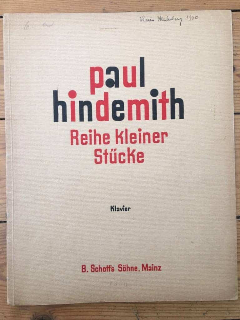 Paul Hindemith : Klaviermusik, zweiter Teil