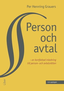 Per Henning Grauers : Person och avtal : en kortfattad inledning till person- och avtalsrätten