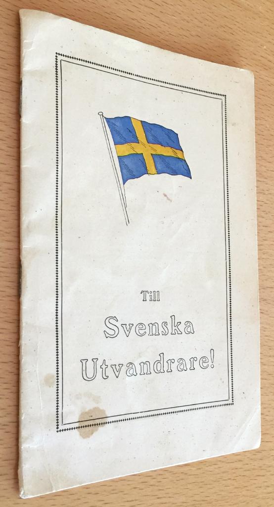 Per Pehrsson : Till svenska utvandrare!