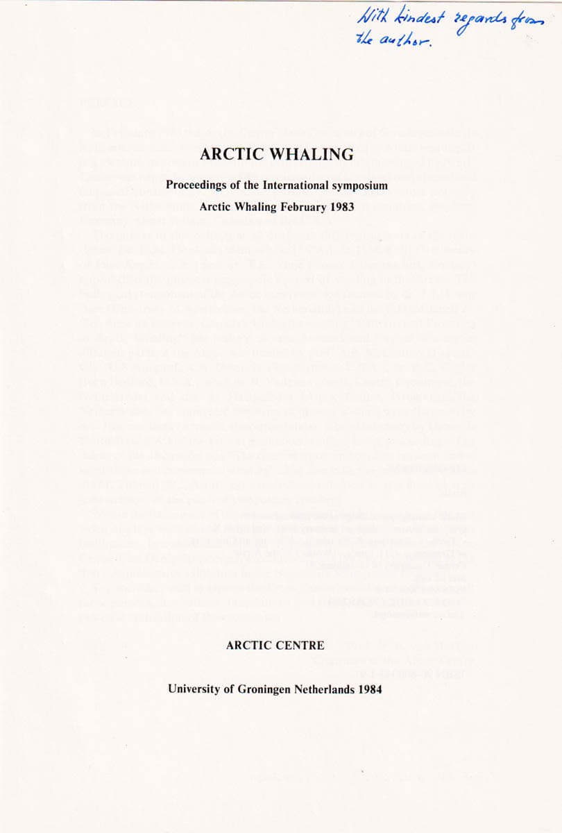 Peter Johannes Hendrikus van Bree : On the biology of Whales