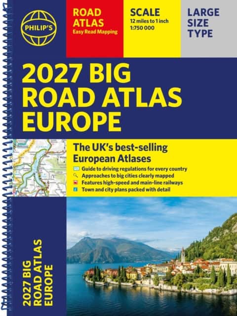 PHILIP'S 2027 BIG ROAD ATLAS OF EUROPE