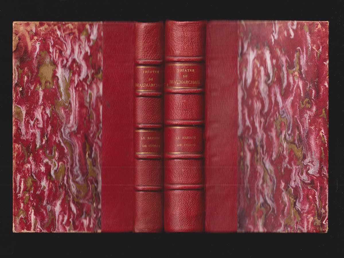 Pierre Augustin Caron de Beaumarchais : Théâtre de Beaumarchais. Avec une Notice et des Notes. Par Ch. Beauquier. Le barbier de Séville + Le mariage de Figaro