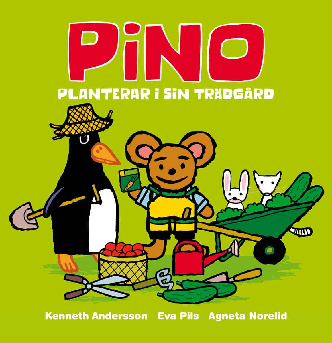 Pils, Eva ; Norelid, Agneta : Pino planterar i sin trädgård