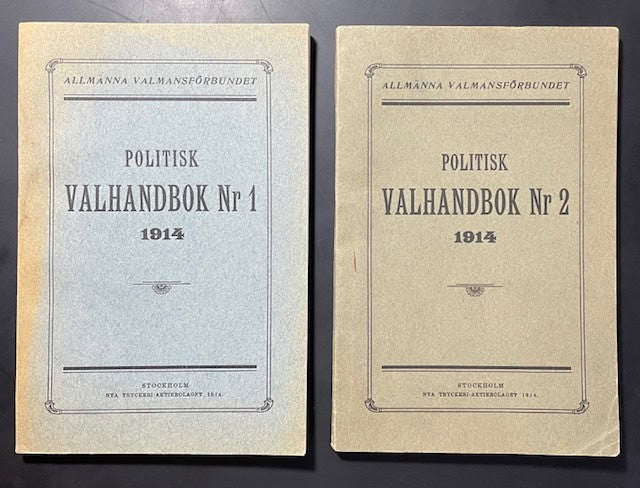 Politisk valhandbok / Allmänna valmansförbundet.
