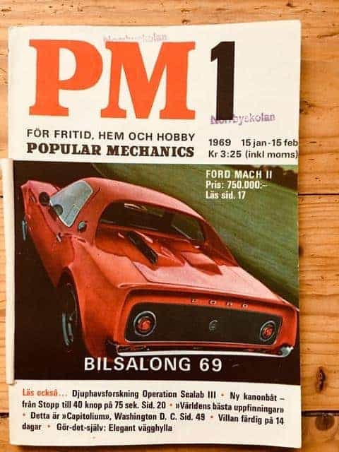 Populär Mekanik Popular Mechanics nr 1 1969