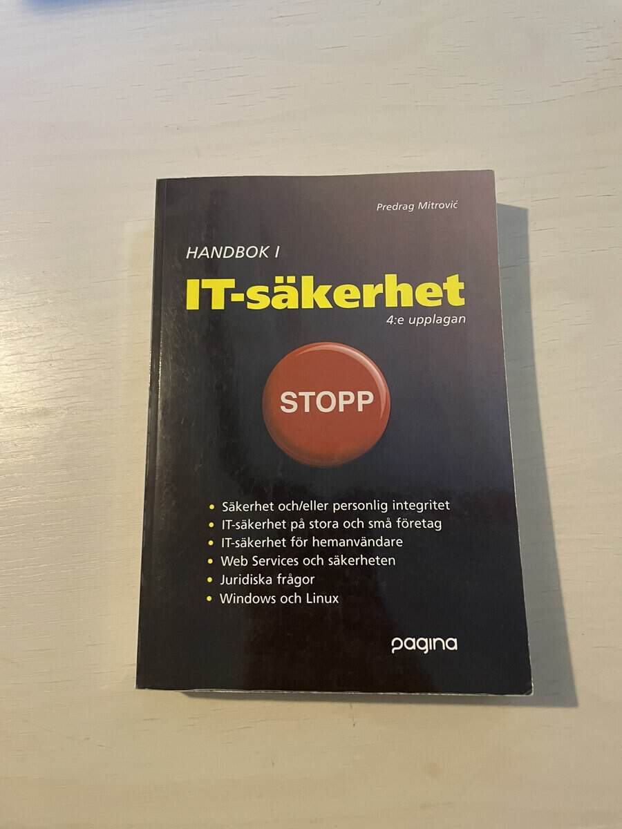Predrag Mitrovi : Handbok i IT-säkerhet
