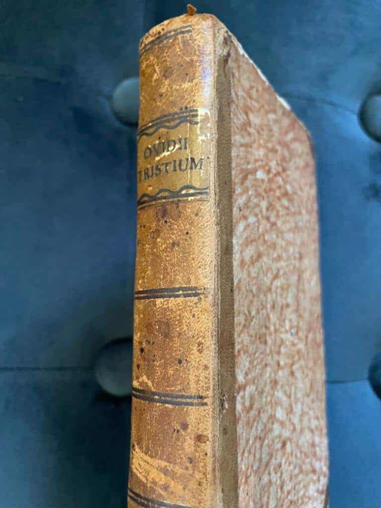 Publius Naso Ovidius : P. Ovidii Nasonis Tristium libri V. Eller Fem böcker om sorgeliga ämnen, bättrade, och förklarade med noter på swenska, den studerande ungdomen til hjelpreda, af Carl P. Ekblad.