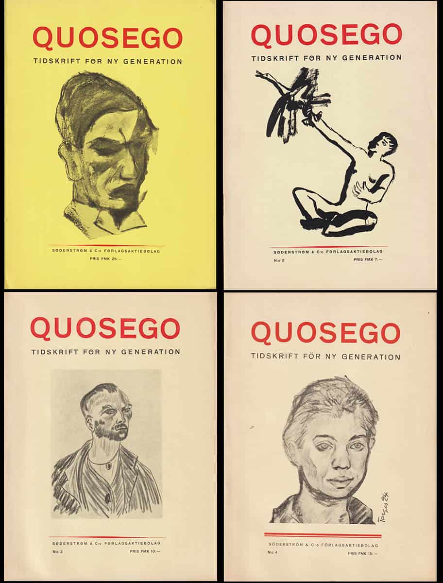 Quosego. Tidskrift för ny generation. Nr [1],2-4 (allt som utkom)