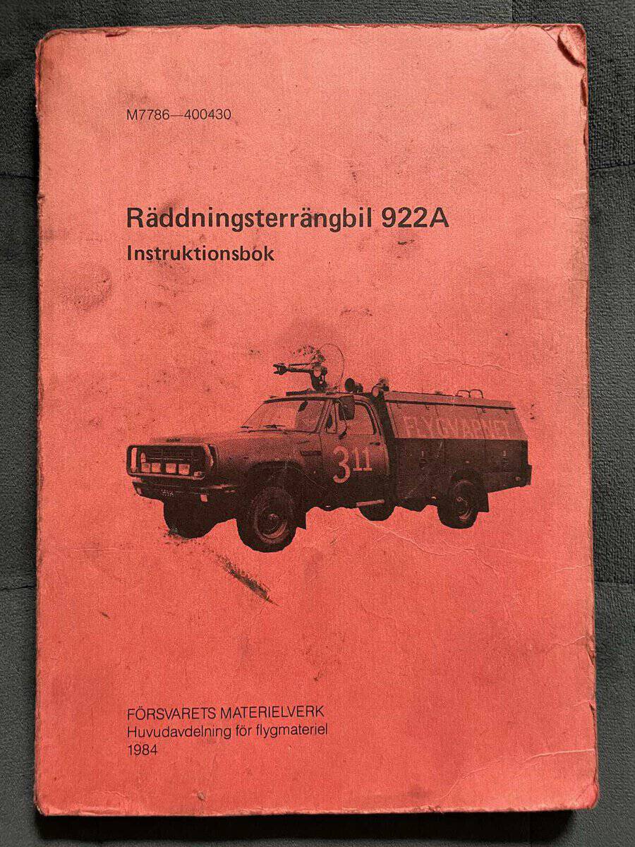 Räddningsterrängbil 922A