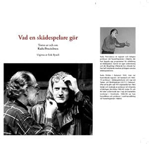 Penciulescu, Radu ; Leander, Harald ; Ritzén, Linda ; Vallgårda, Birgitta ; Stiglund, Henry : Vad en skådespelare gör