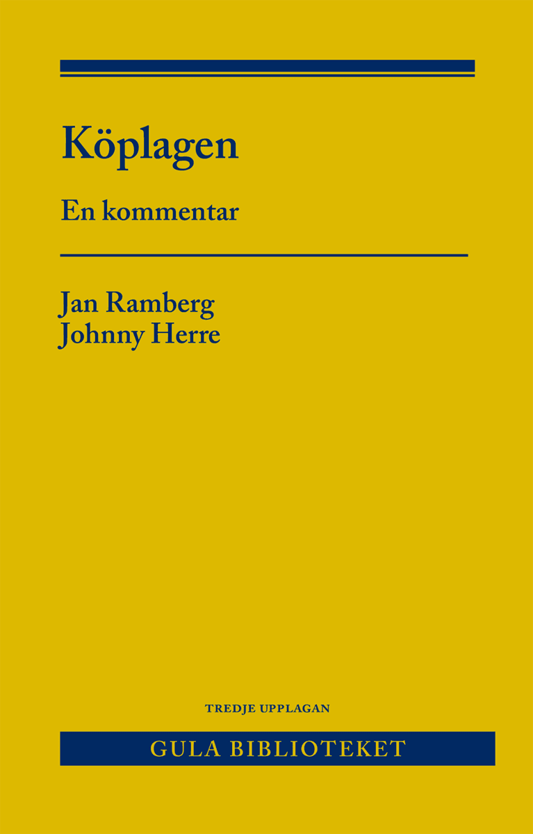 Ramberg, Jan ; Herre, Johnny : Köplagen : en kommentar