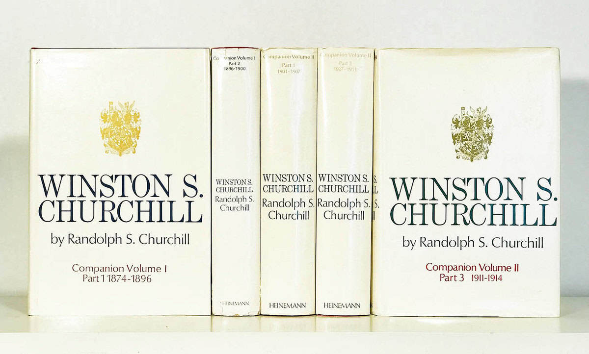 Randolph S. Churchill : Winston S. Churchill. Companion. Volume I:1-2 + Volume II:1-3 (fler delar utkomna)