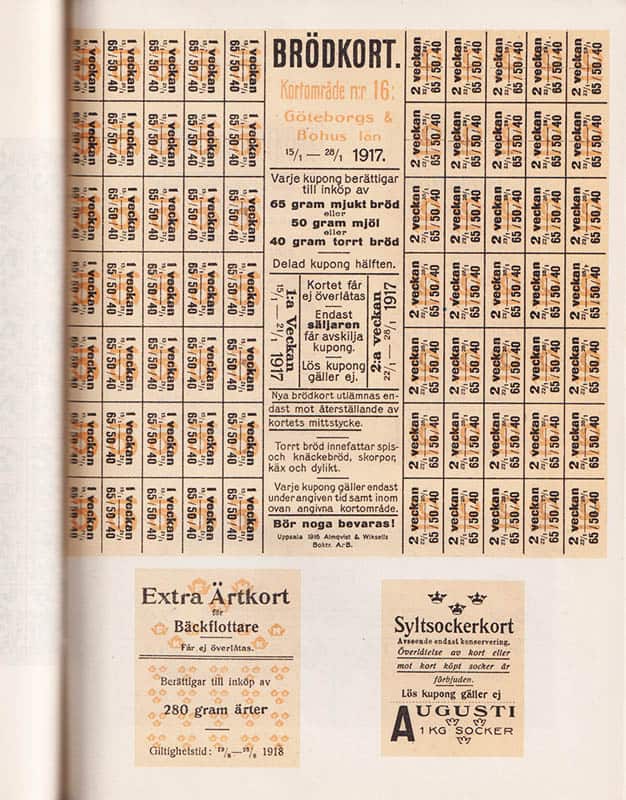 [Ransoneringskort]. Nyvander, Fredrik ; Wikholm, J. E. : Minnesskrifter över kristiden 1914-1919