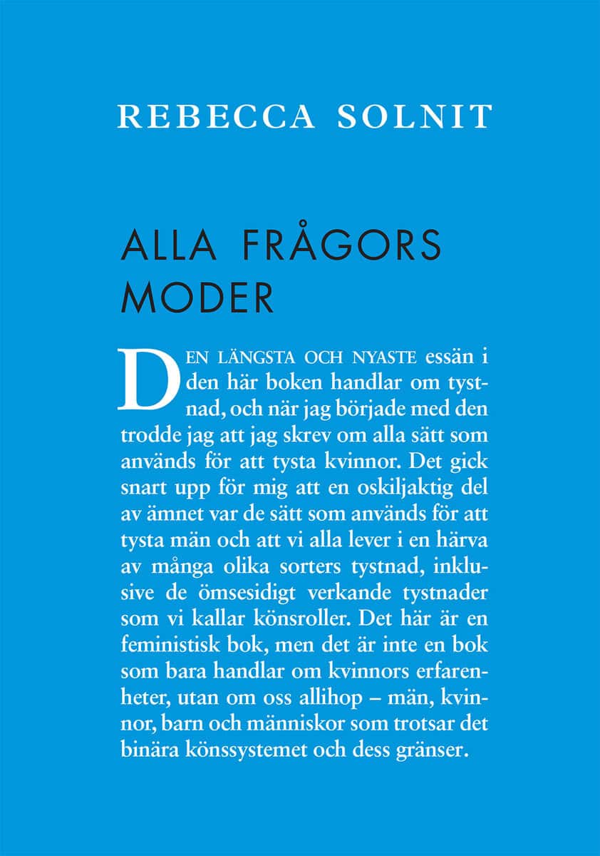 Rebecca Solnit : Alla frågors moder