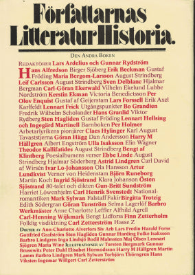 Red. Ardelius, Lars ; Red. Rydström, Gunnar : Författarnas litteraturhistoria