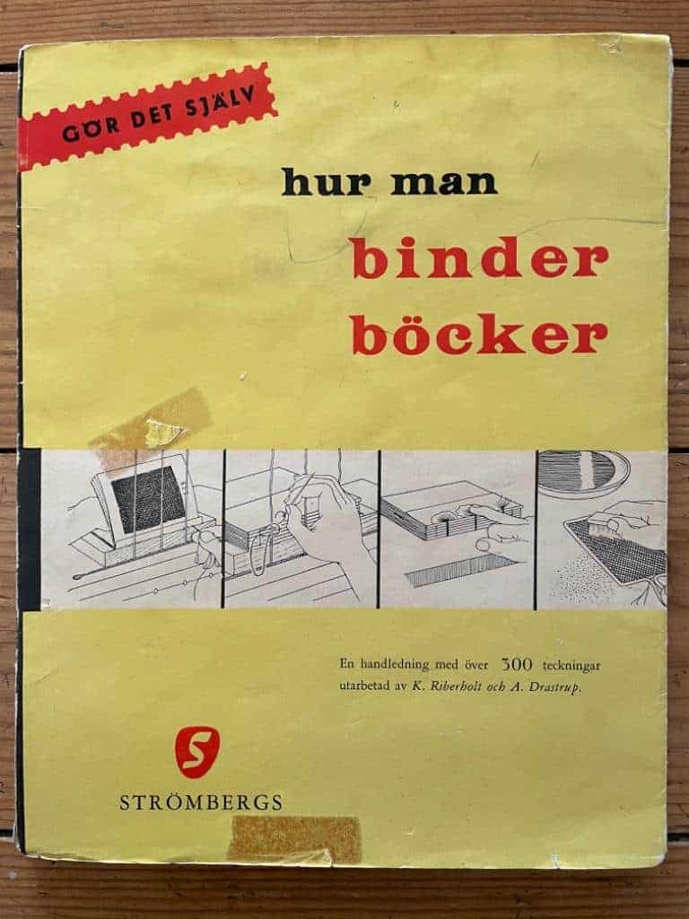 Riberholt, K. ; Drastrup, A. : Hur man binder böcker. En handledning med över 300 teckningar.
