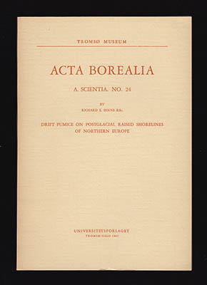 Richard E Binns : Drift pumice on postglacial raised shortlines