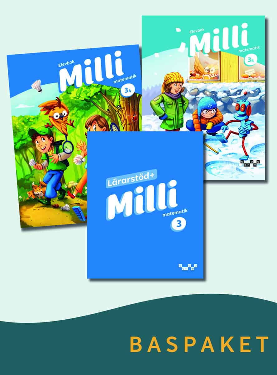 Ristamäki, Anita ; Hänninen, Leena ; Malinen, Kirsi ; Ranta, Pekka ; Vallo, Lasse : Milli 3 Baspaket: Bok och Lärarstöd+